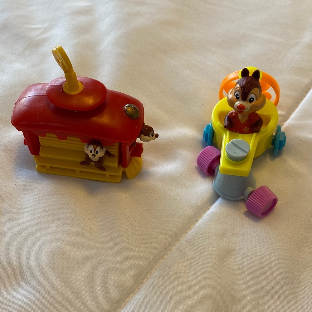 Burger King toys vintage 1993 Colorful Chipmunk Toy Set